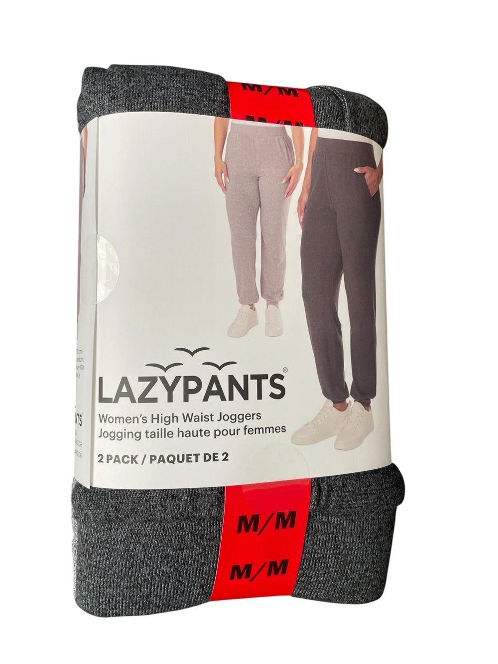 Lazypants - 2 Packs Women's High Waist Joggers